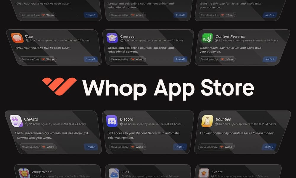 What is the Whop App Store?